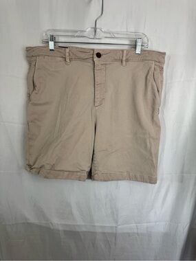 Faherty Light Pink Flat-Front Chino Shorts Size 36